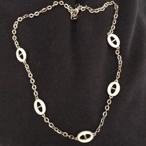 Gold and cream necklace